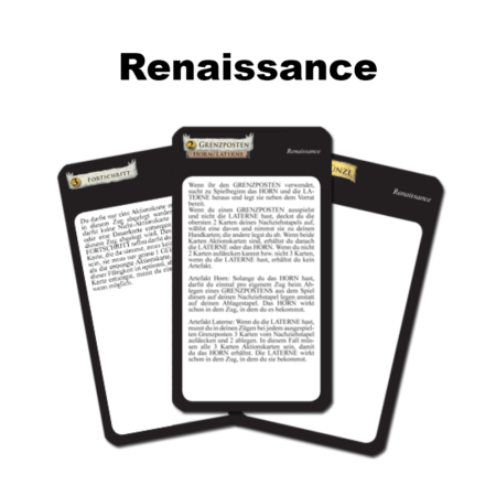 27 Trennkarten für Erweiterung Renaissance für Dominion-Koffer 